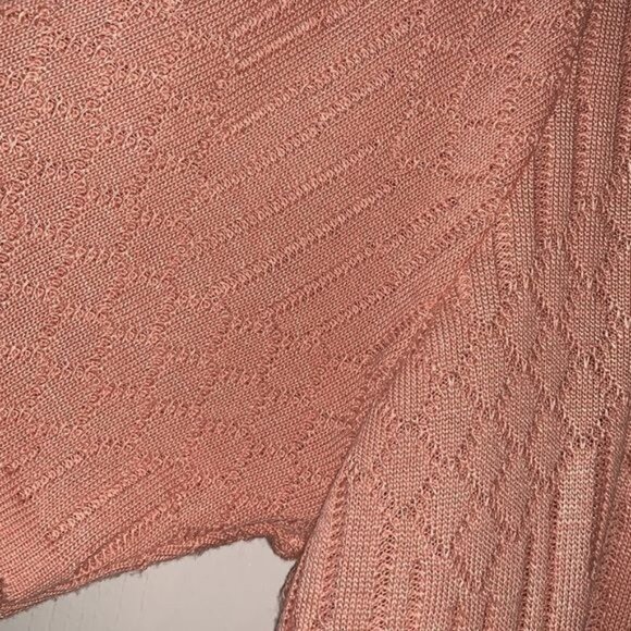 Alfred Dunner Womens Pink Textured Short-Sleeve Knit Top Size XL - Picture 7 of 7
